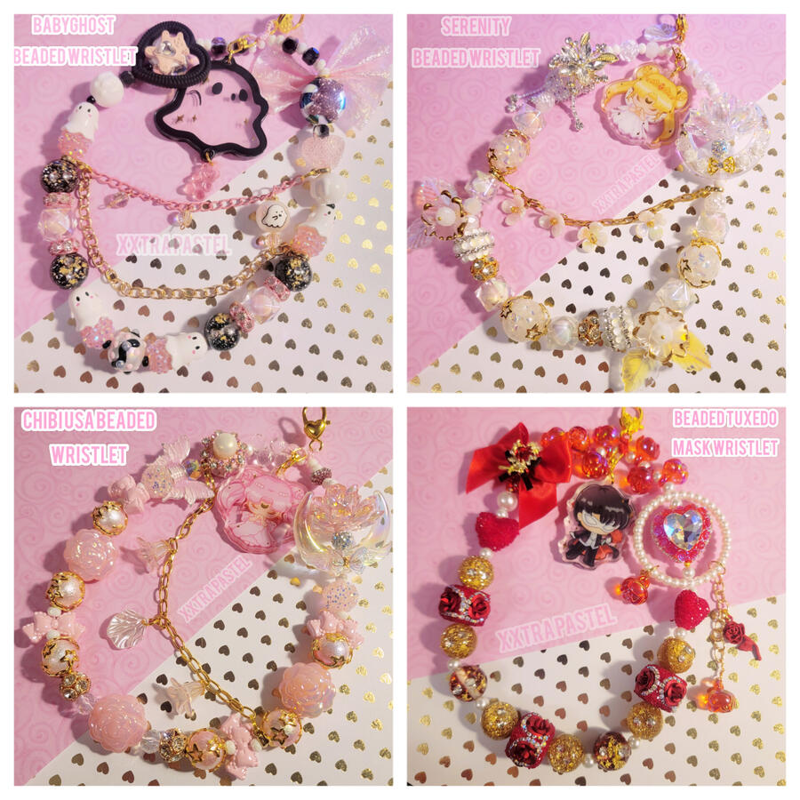 Handmade Beaded Wristlets Handmade Beaded Wristlets