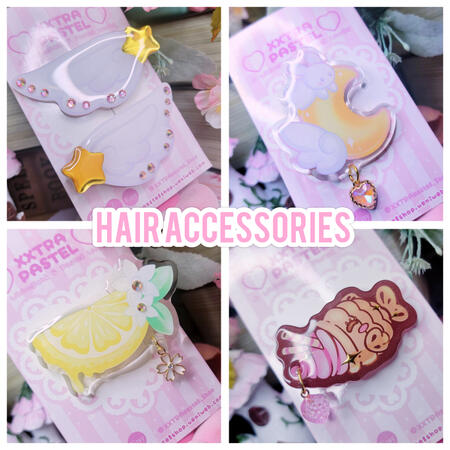 Hair clips and Brooches