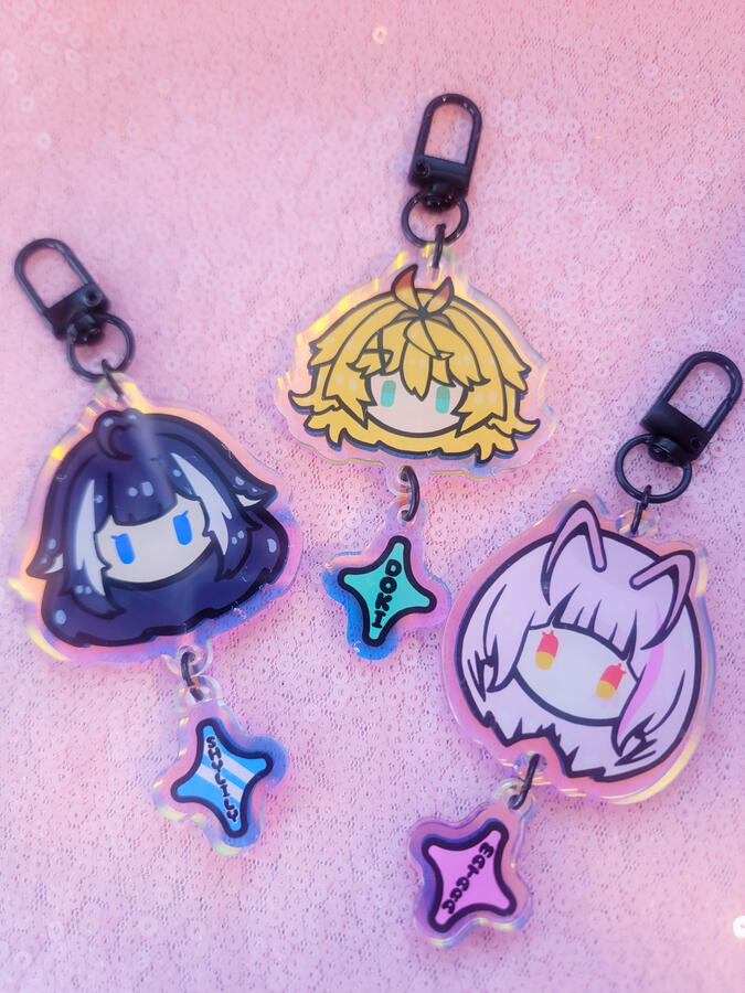 Indie V-tuber Oshi Dangle Charms Indie V-tuber Oshi Dangle Charms